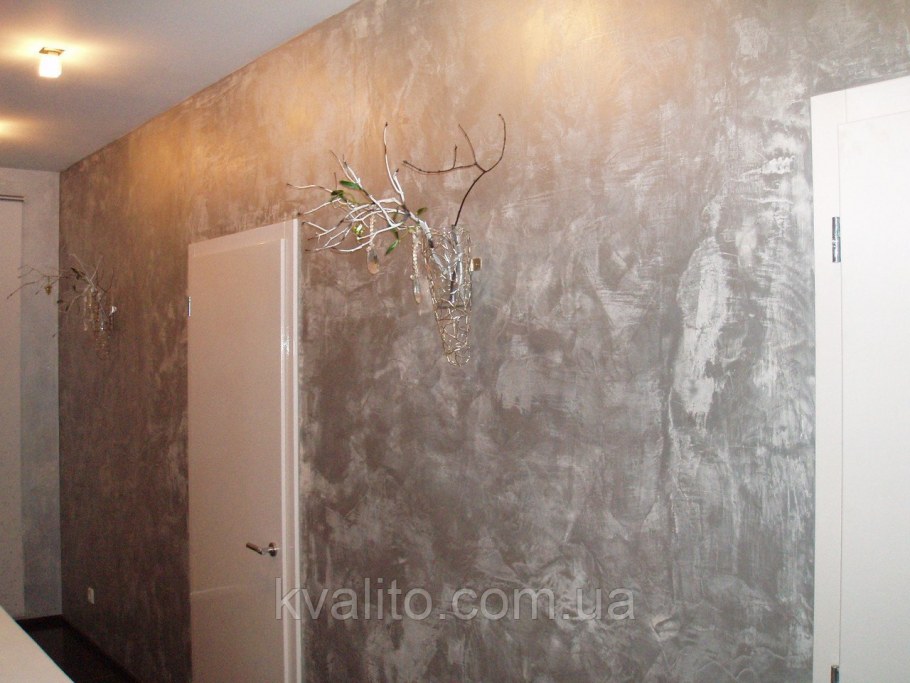 Декоративная штукатурка на объекте