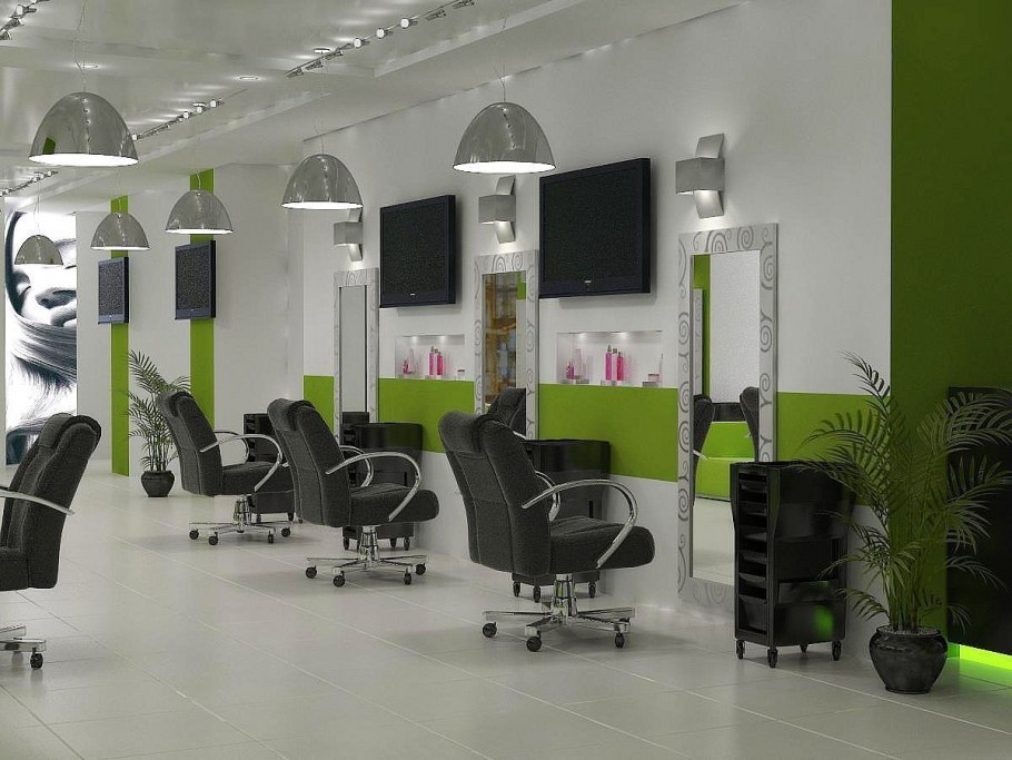 Интерьер маленькой парикмахерской