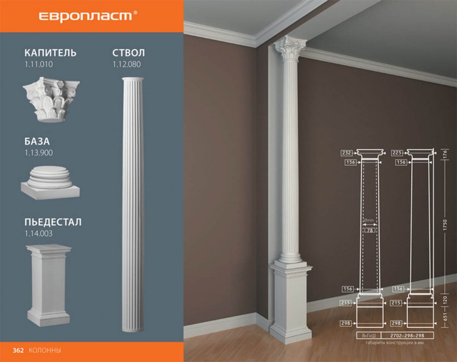 Капитель 4.15.302 Европласт