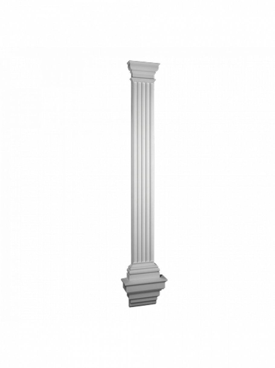 Сечение колонны с каннелюрами