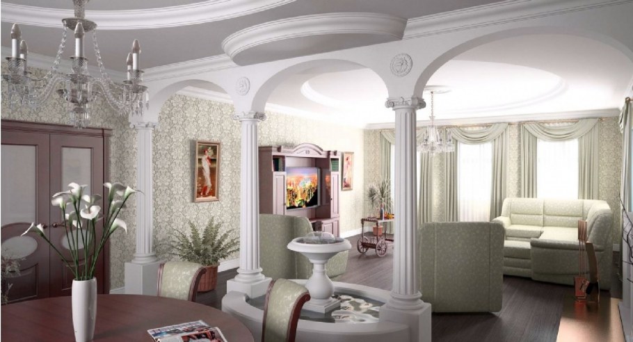 Декоративная отделка колонн