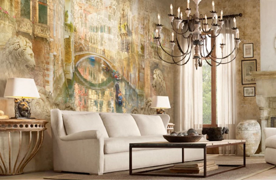 Декоративные фрески в интерьере