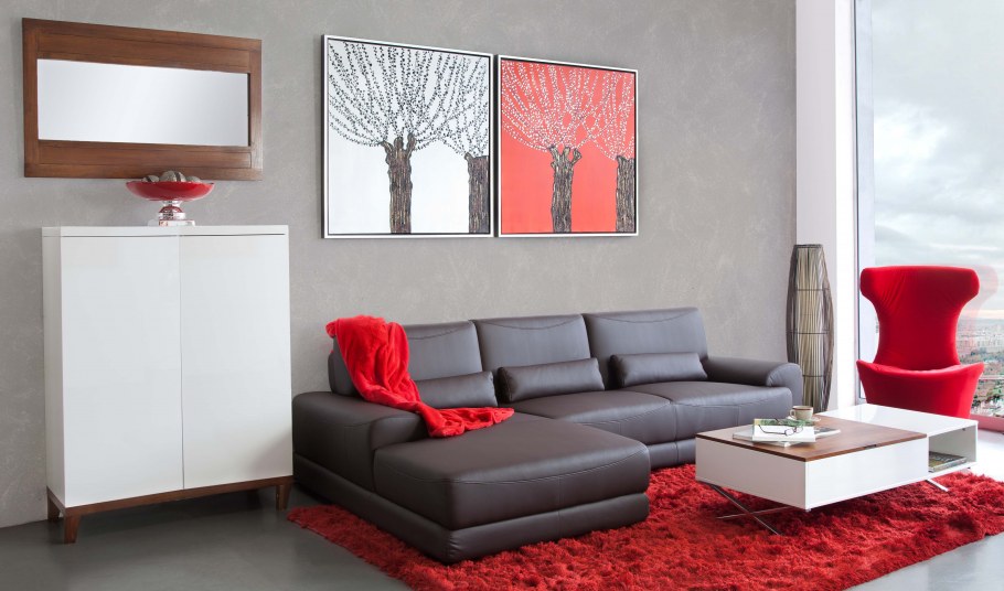 Красный интерьер