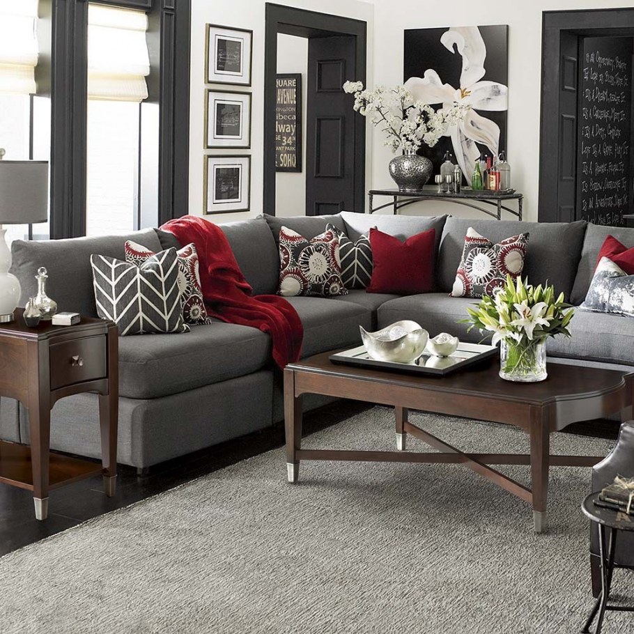 Красно черный диван