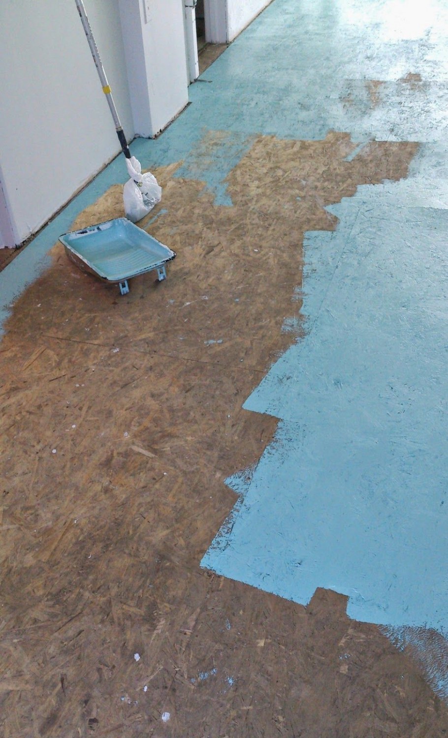 Крашенный пол ДСП