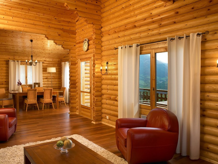 Дом из бревна внутренняя отделка