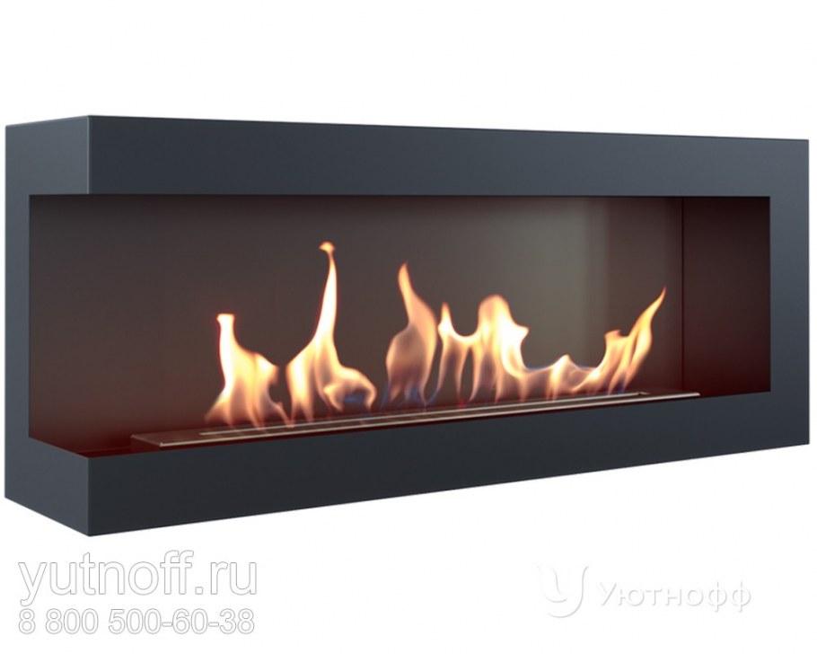 Встроенный длинный электрокамин