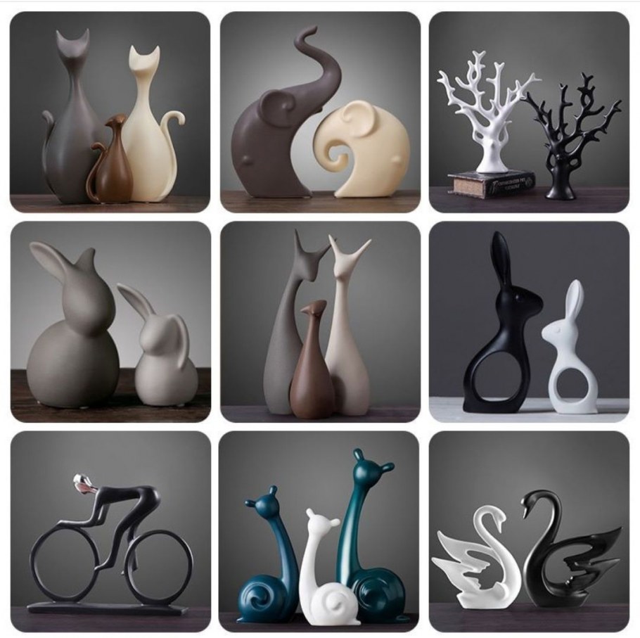 Деревянные фигуры для интерьера