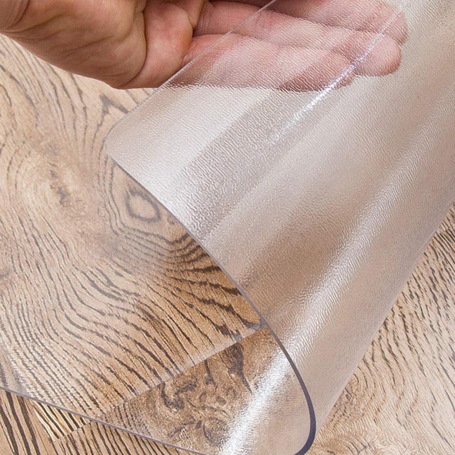 Скатерть прозрачная"жидкое стекло" (80*120см.) 10диз