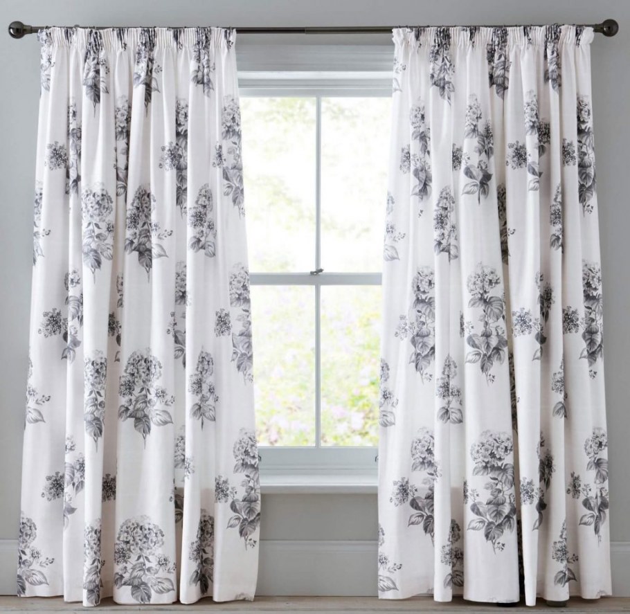 Vilborg ВИЛБОРГ затемняющие гардины, 2 шт., белый/бирюзовый145x300 см