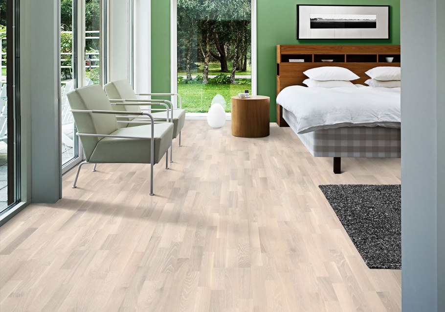 Паркетная доска Polarwood дуб Elara White Matt Space