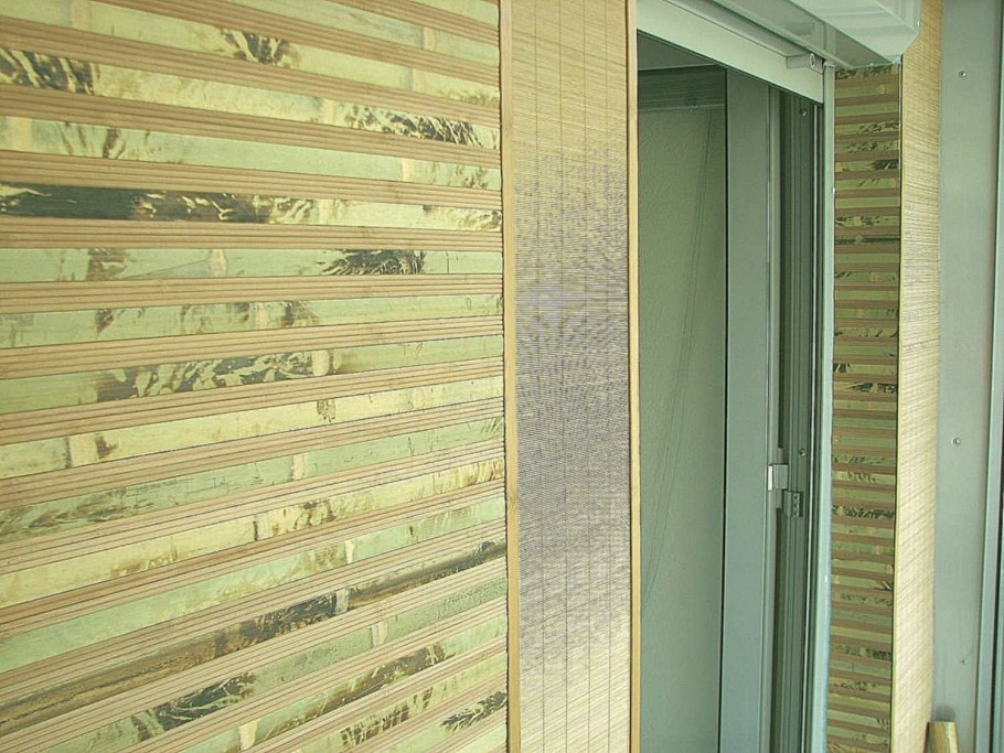 Отделка стен бамбуком