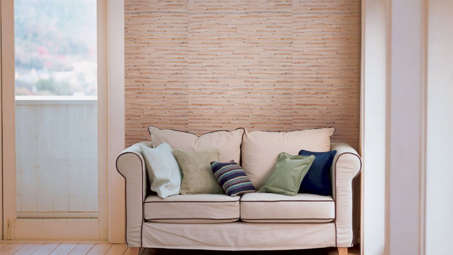 Натуральные обои в интерьере