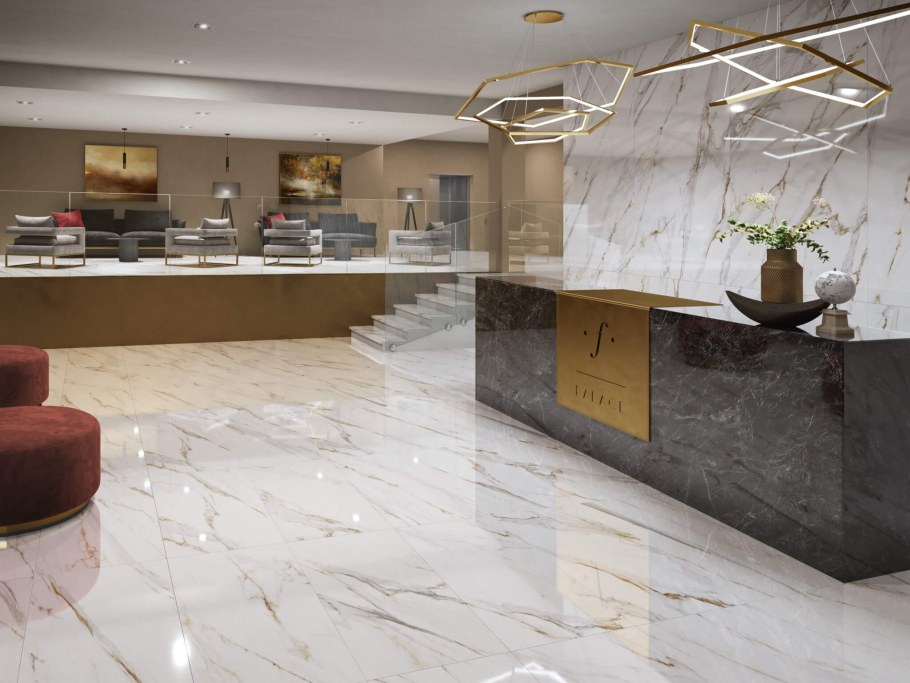 Мрамор в интерьере ванной