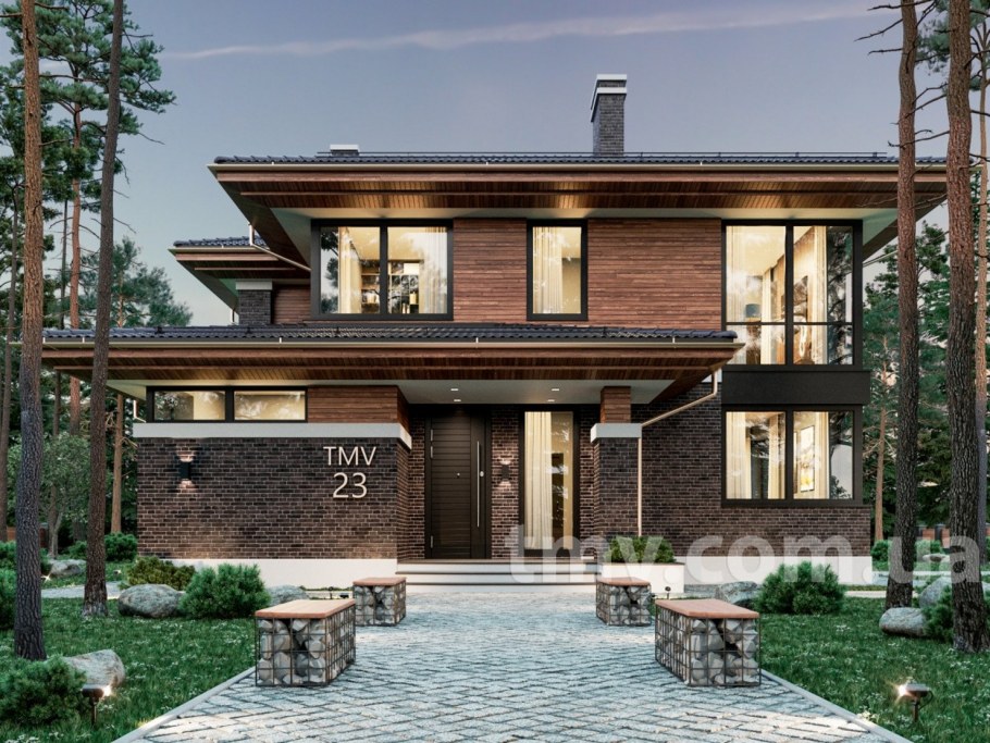 Дом в стиле Райта от Yunakov Architecture Design