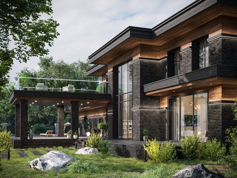 Вилла в стиле Райта