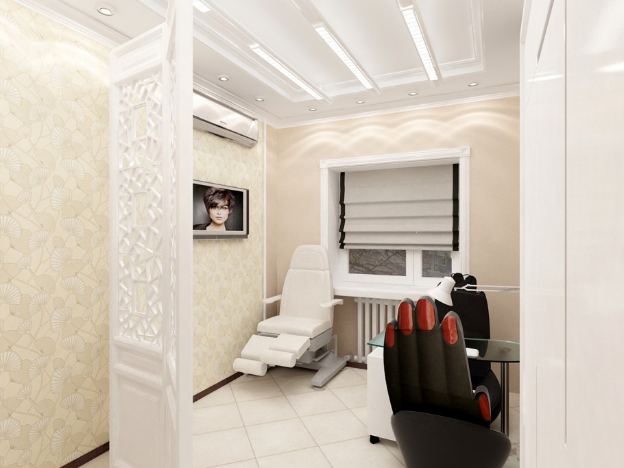 Планировка узкой парикмахерской