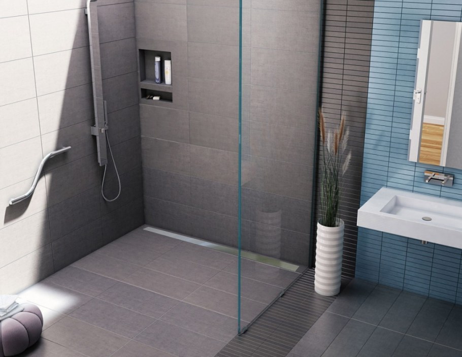 Ванная комната с душем в пол