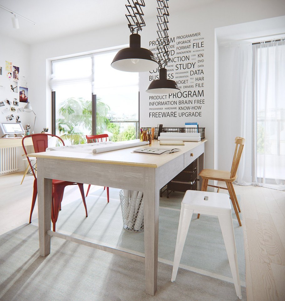 Стол в стиле Сканди