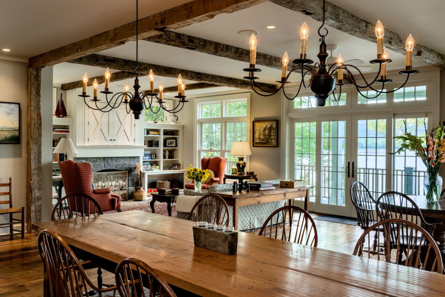 Люстры Кантри в интерьере