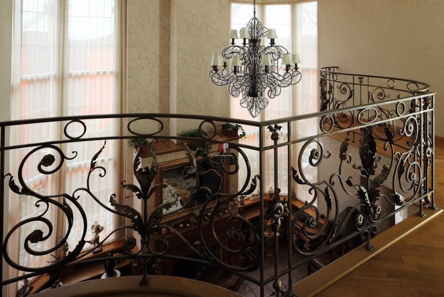 Кованые перила арт деко