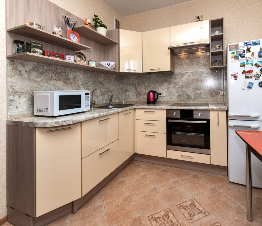 Кухня на мансардном этаже