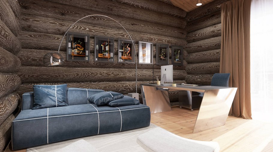 Сруб в современном стиле