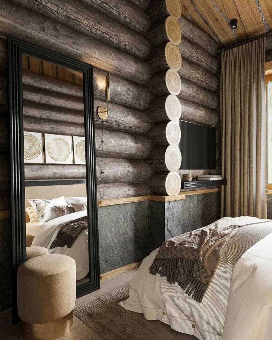 Интерьер бревенчатого дома