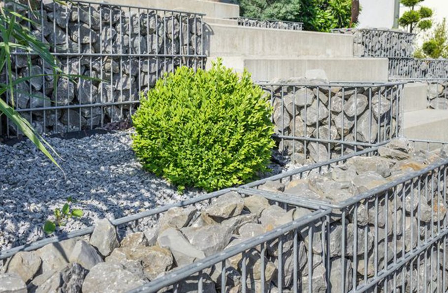 Габионы парковка