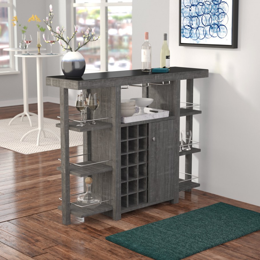 Барная стойка с полочками