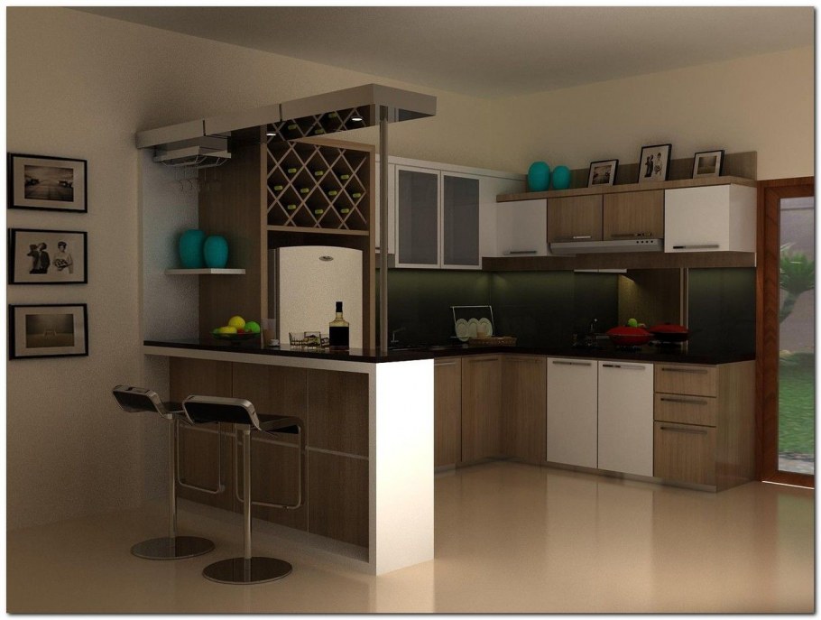 Кухонный гарнитур с мини баром