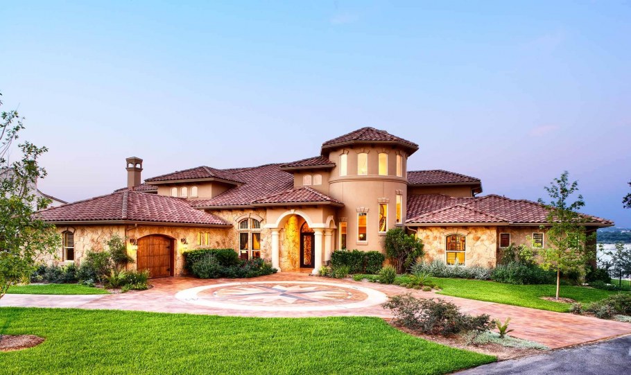 Тосканский стиль дом экстерьер