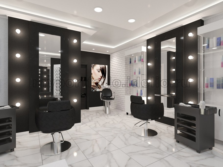 Креативные интерьеры парикмахерской