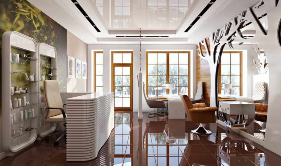 Дизайнерские интерьеры салонов красоты