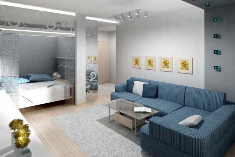 Зонирование однокомнатной квартиры 30 кв.м