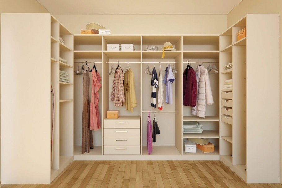 Угловой шкаф гардеробная