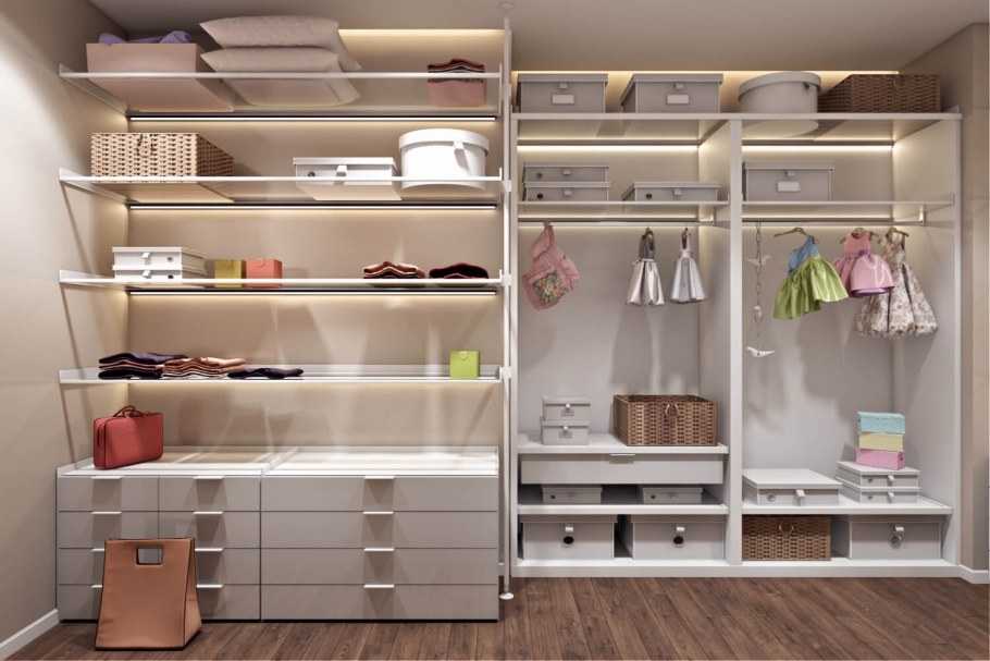 Коллаж гардеробной