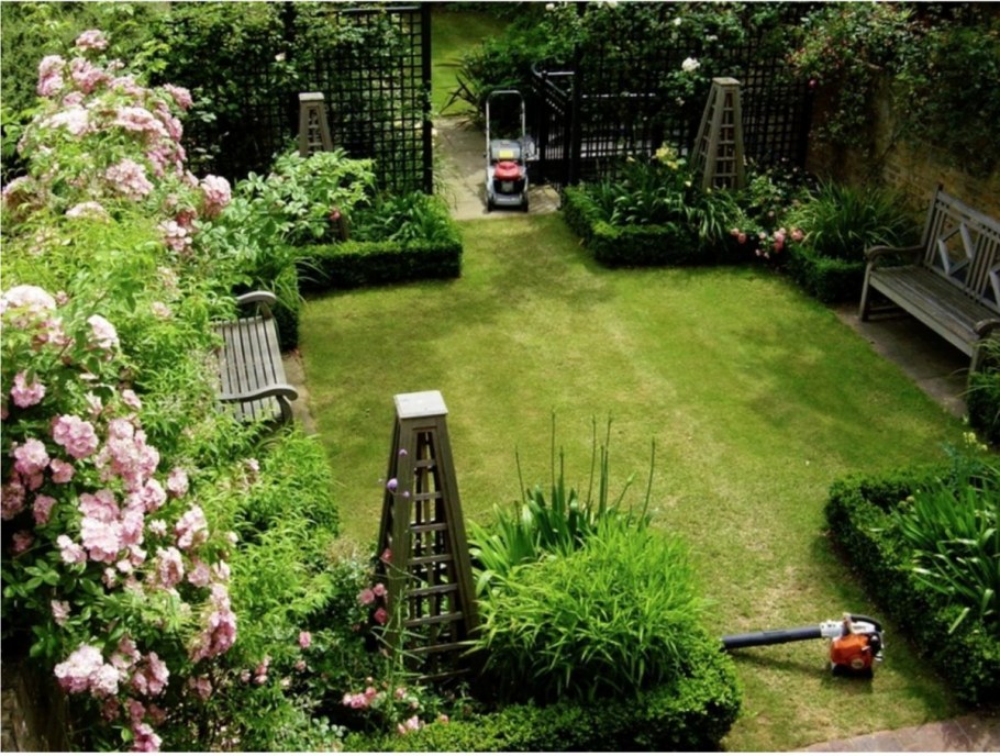 Арка увитая вьющимися растениями