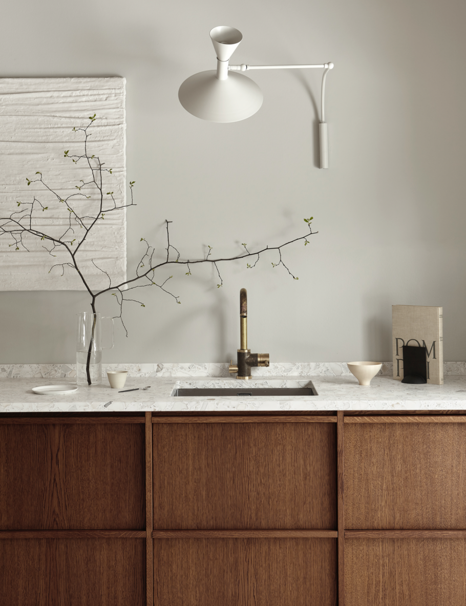 Стиль Джапанди в интерьере кухни