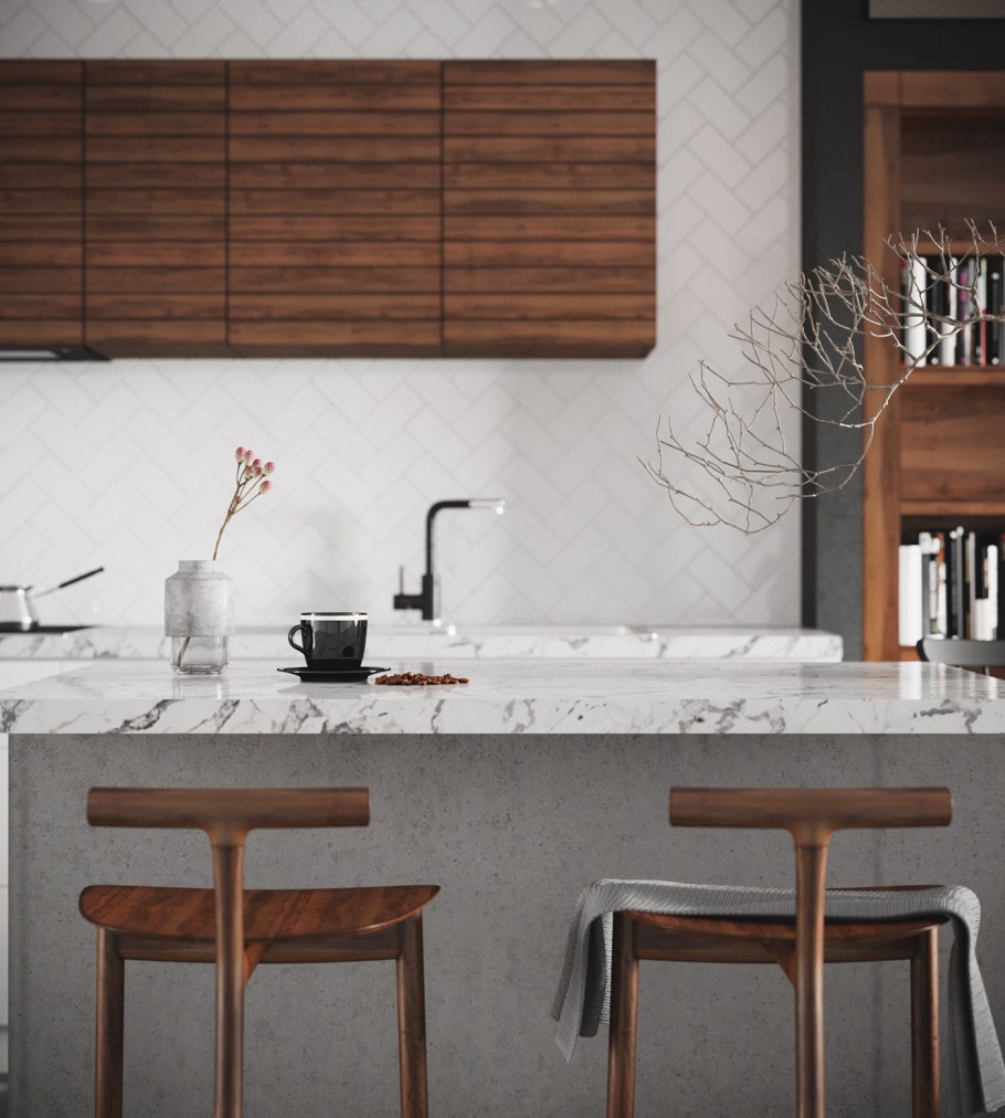 Интерьер кухни в стиле Модерн