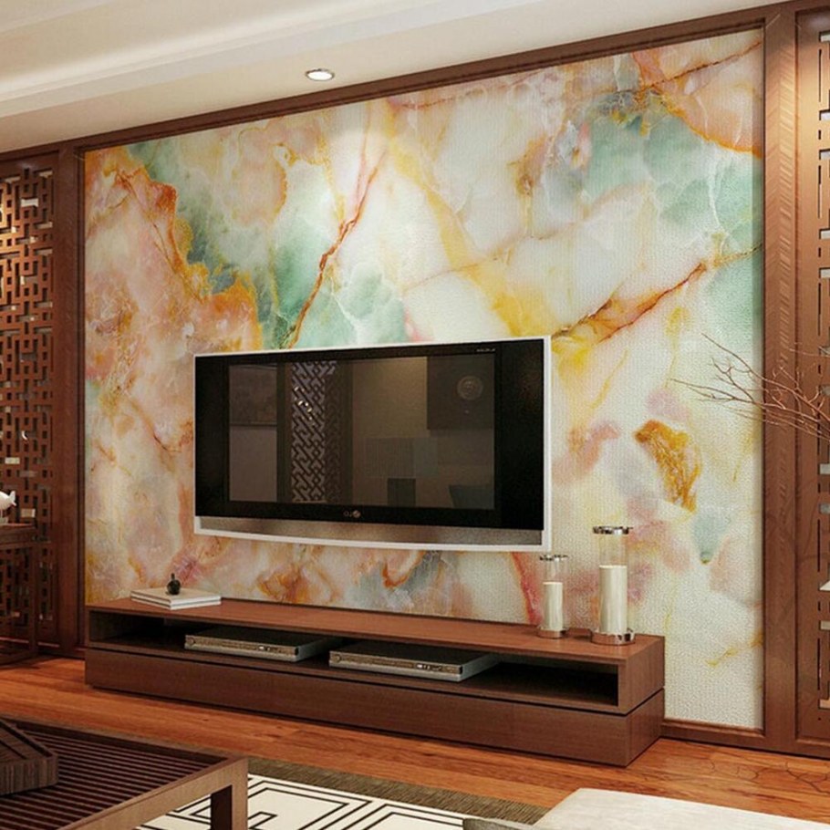 Стенка в гостиную с биокамином