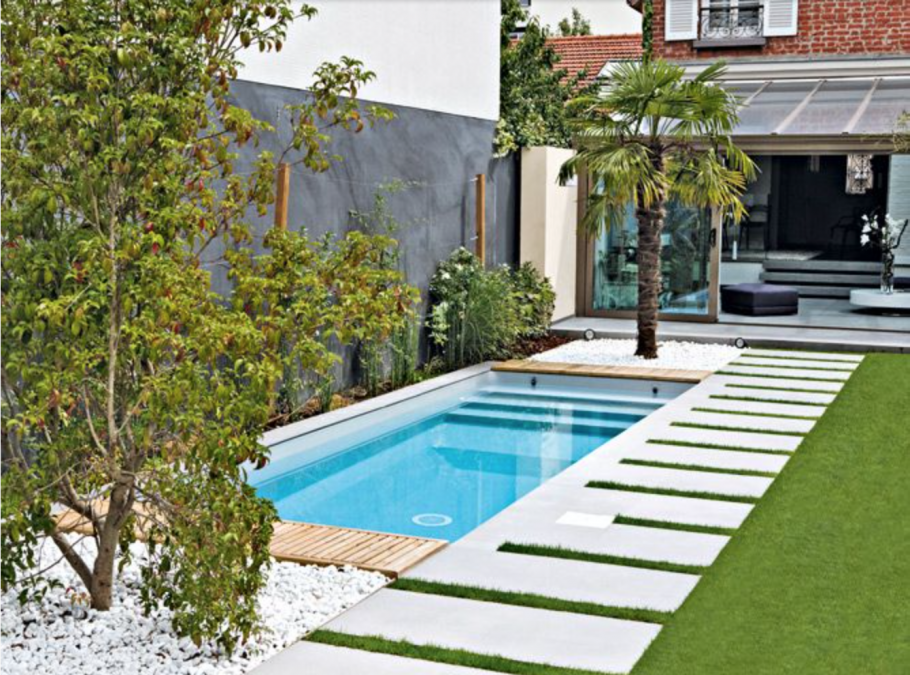 Красивый участок с бассейном