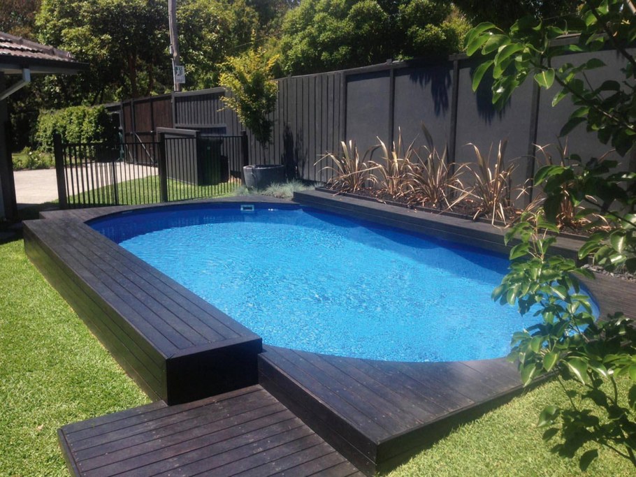 Бассейн благоустройство ландшафт вокруг