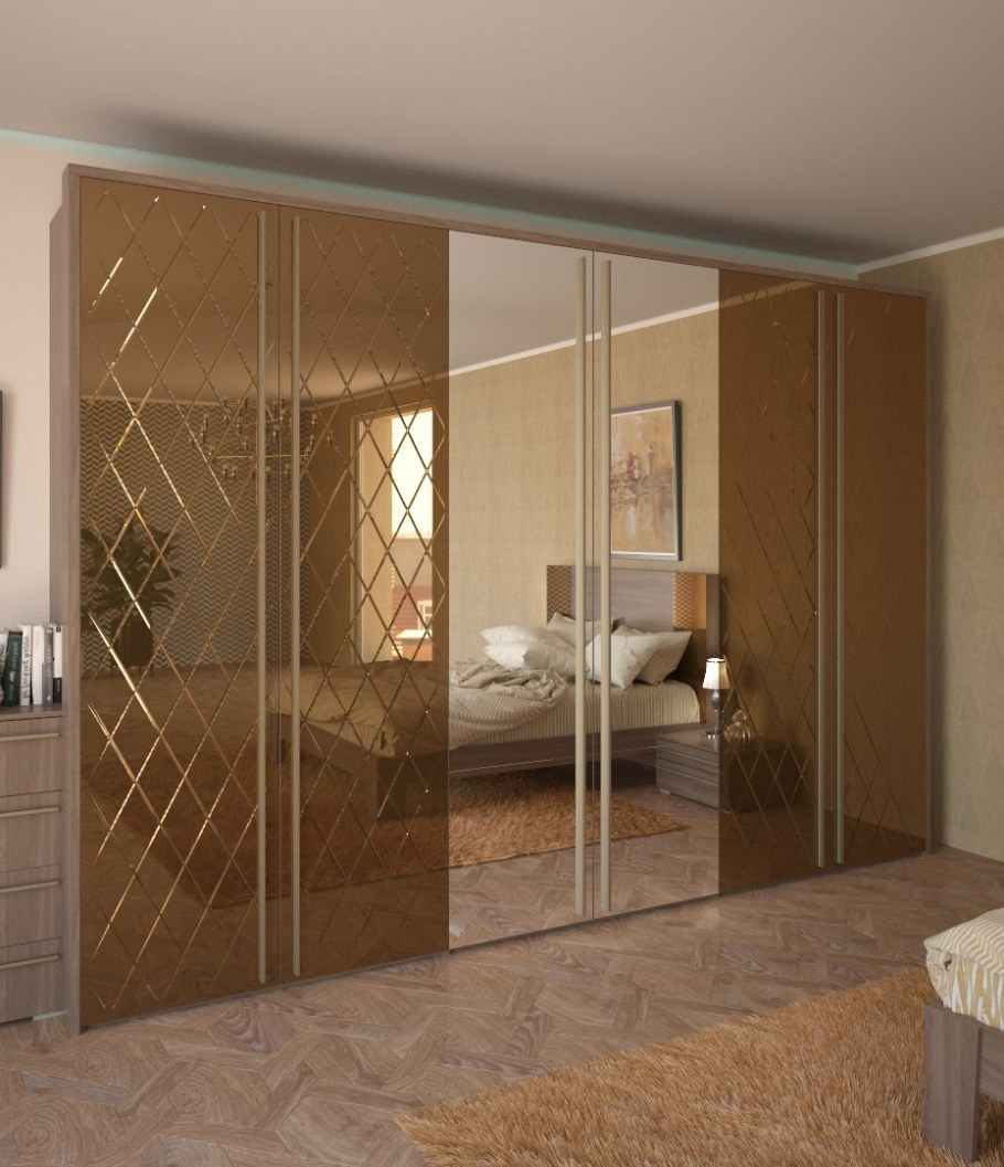 Зеркало сатинат серебро