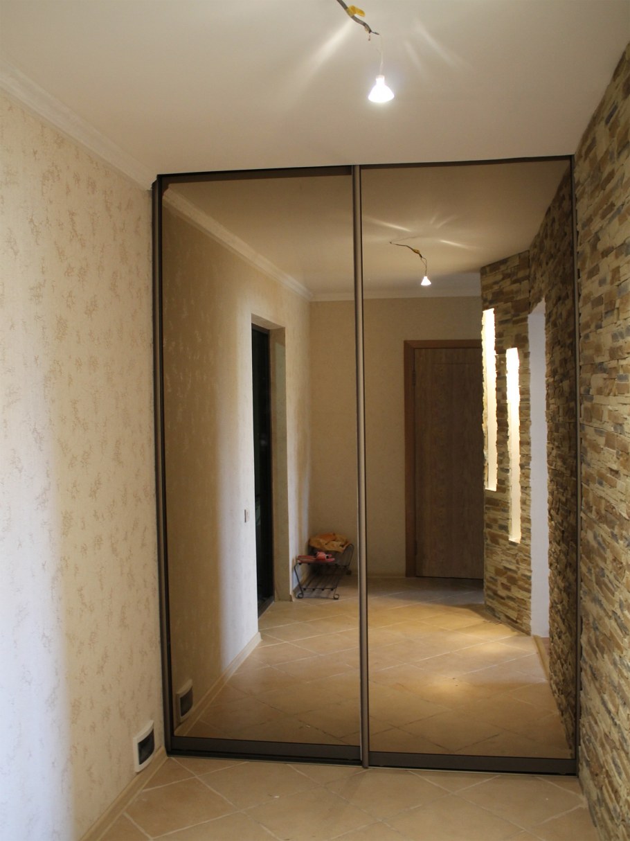 Шкаф с тонированным зеркалом