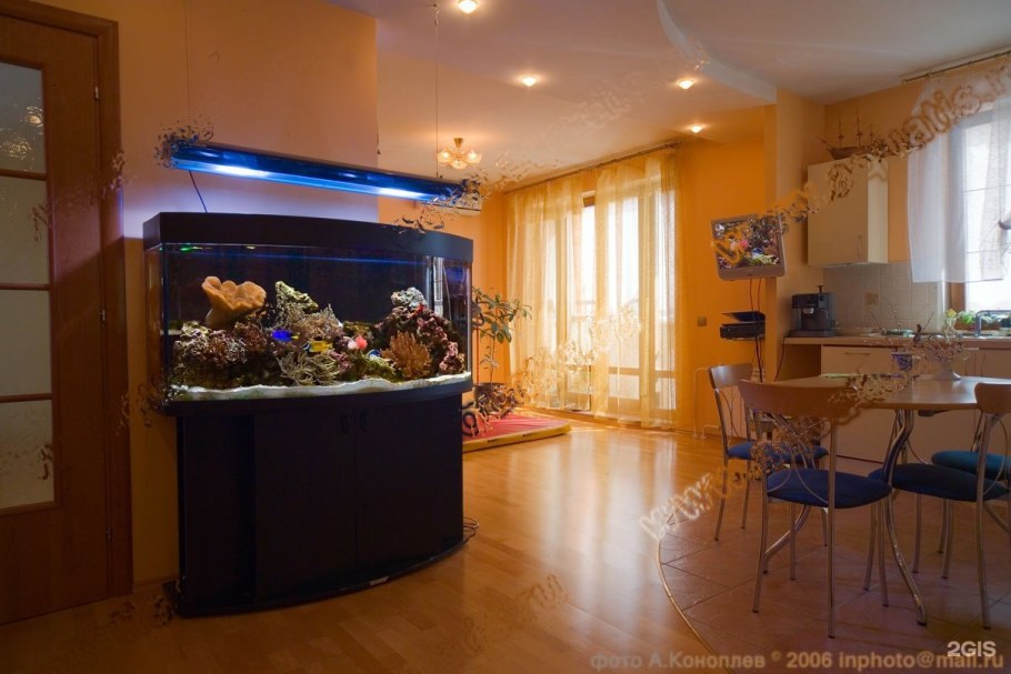 Барная стойка с аквариумом