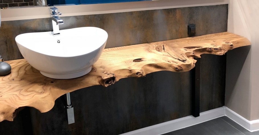 Столешница под раковину из слэба