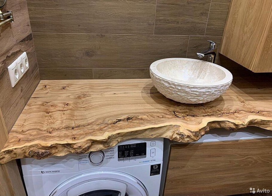 Кедр слэб раковина