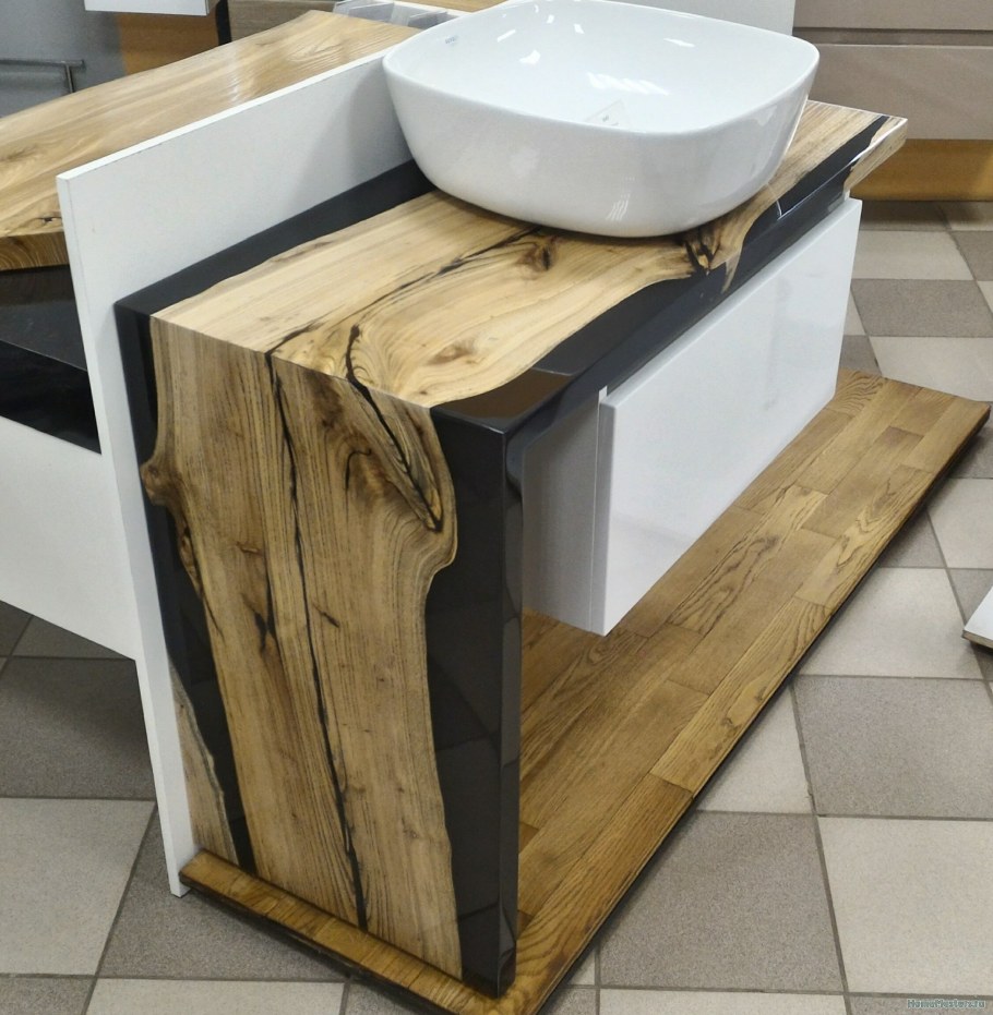Тумба под раковину из карагача