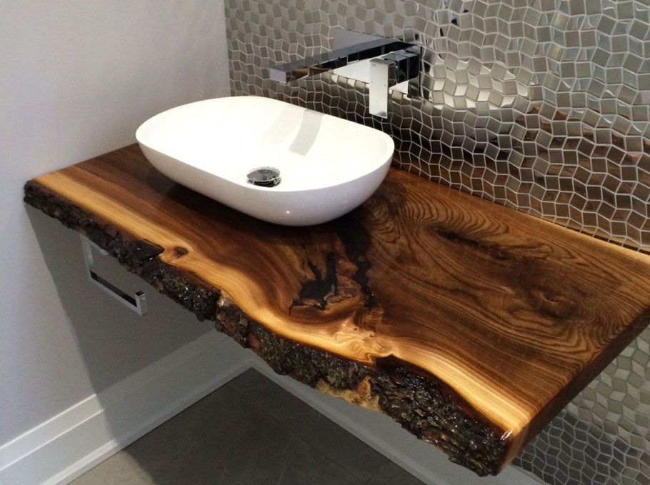 Столешница под раковину из слэба